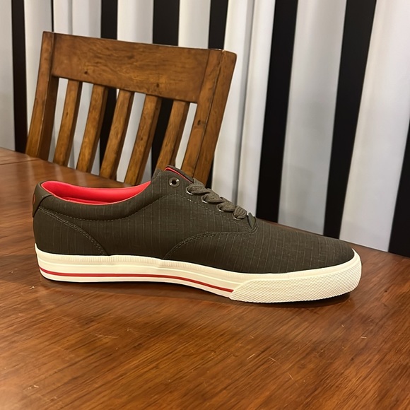 Polo Ralph Lauren Vaughn Ripstop Shoes Sneakers new deep olive Mens Sizes - Picture 4 of 12